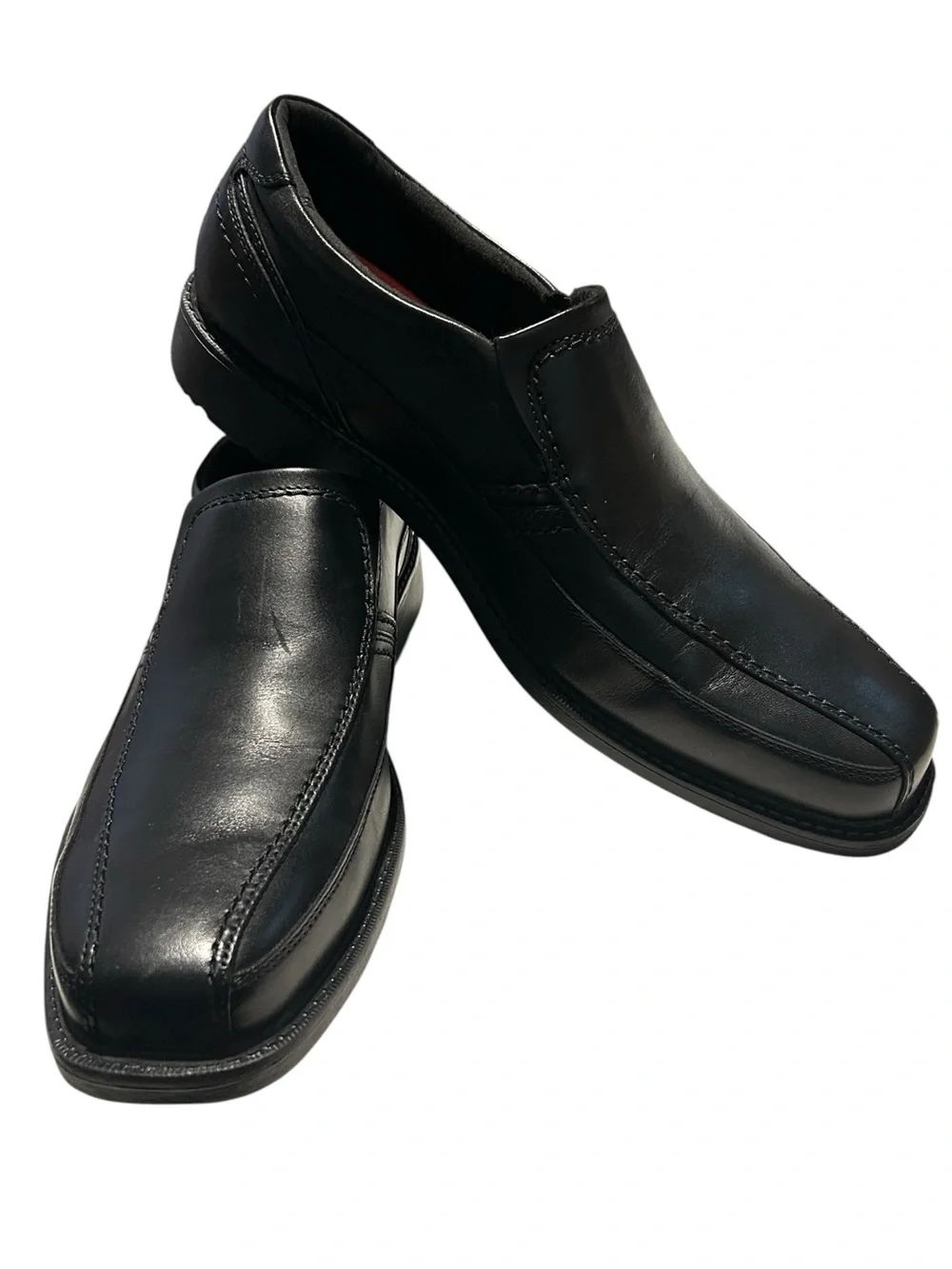 New Men’s Rockport Black Leather Comfort Slip-on Loafers - Size 11 W